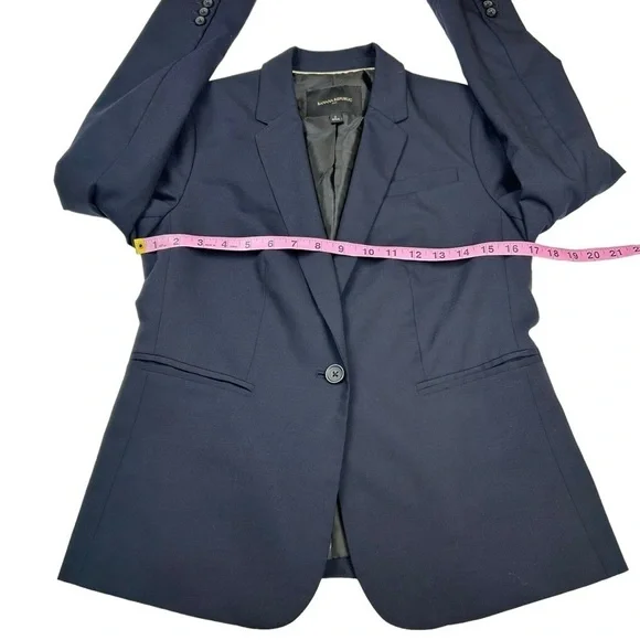 Banana Republic Navy One Button Blazer - Picture 7 of 10